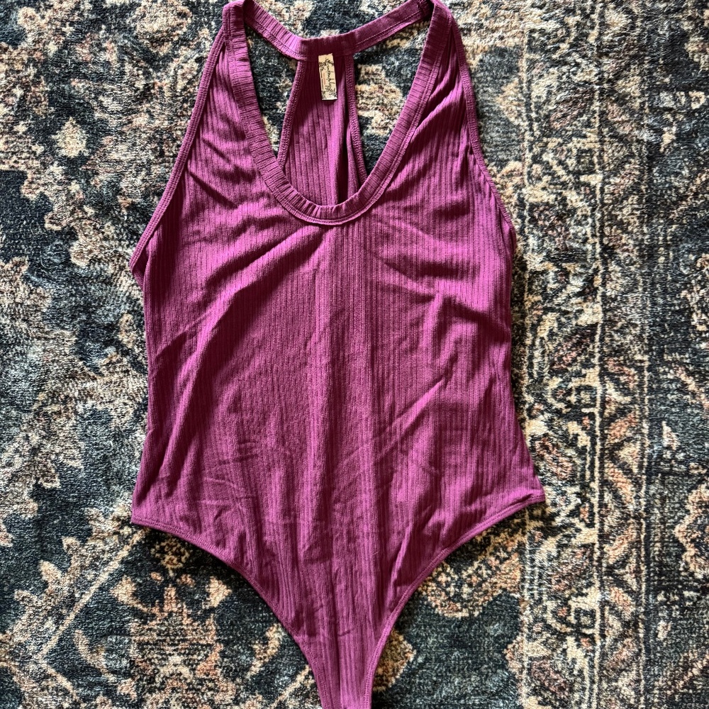 Free People racerback bodysuit Sz L
